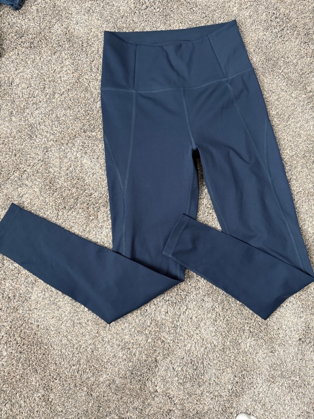 Girlfriend Collective High-Waist Navy Athletic Leggings